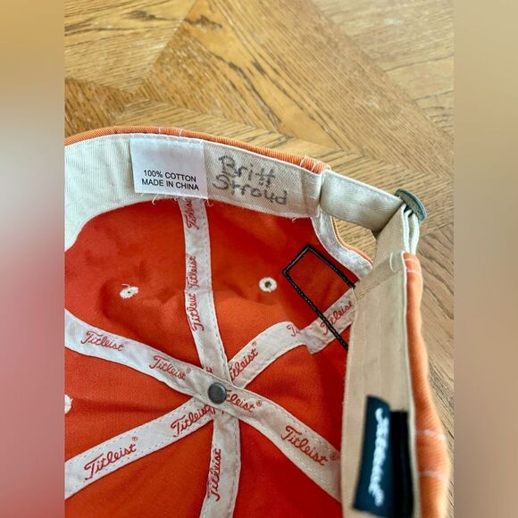 Titleist Hat Adjustable FJ Orange Cotton - Picture 9 of 9